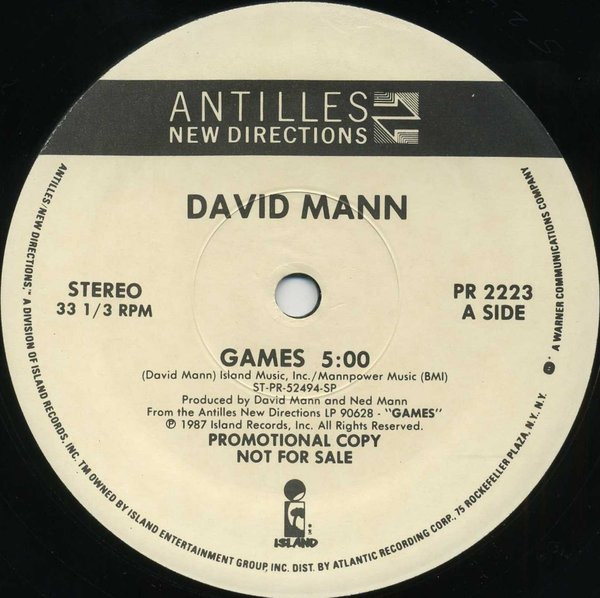 télécharger l'album David Mann - Games Travelling Song Night Vision