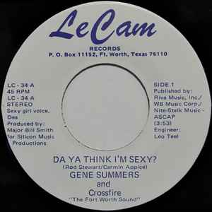 Gene Summers - Do Ya Think I'm Sexy? album cover