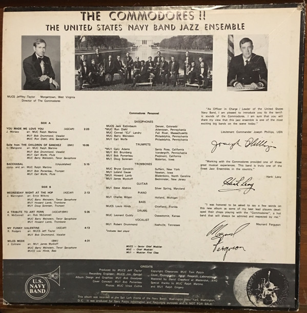 lataa albumi The United States Navy Band Jazz Ensemble - The Commodores