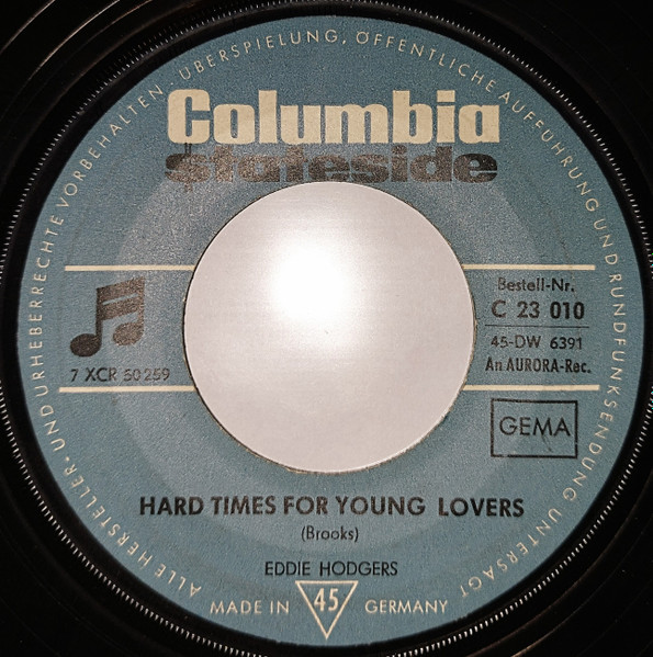 Eddie Hodges – New Orleans / Hard Times For Young Lovers ...