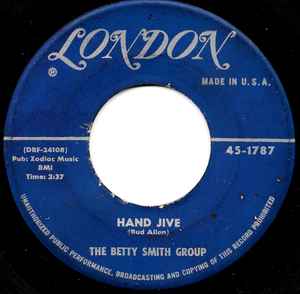 The Betty Smith Group - Hand Jive album cover