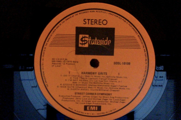 Street Corner Symphony – Harmony Grits (1975, Vinyl) - Discogs