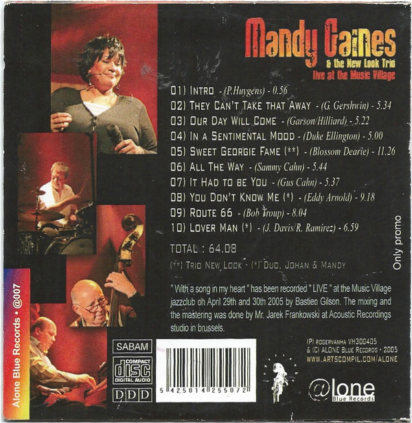 descargar álbum Mandy Gaines & The New Look Trio - With A Song In My Heart Live At The Music Village