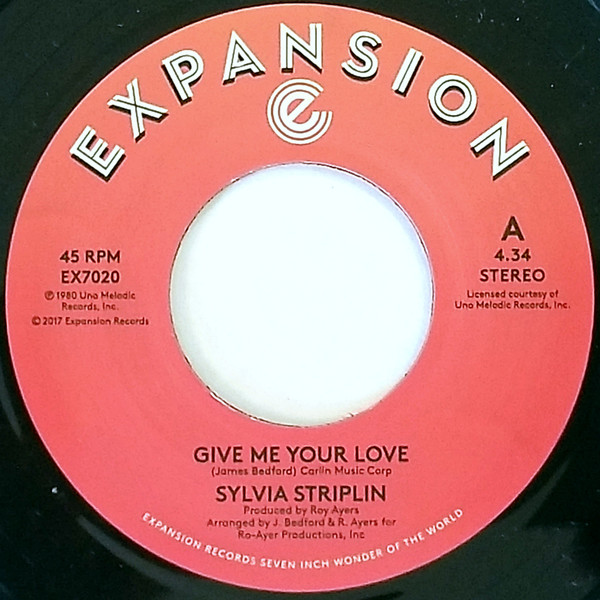 Sylvia Striplin – Give Me Your Love (2017, Vinyl) - Discogs