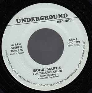 Bobbi Martin - For The Love Of Him / Something Else album cover