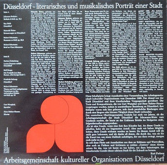 last ned album Various - Düsseldorf Literarisches Und Musikalisches Porträt Einer Stadt