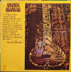 Ananda Shankar - Ananda Shankar (Vinyl, Europe, 1999) For Sale 