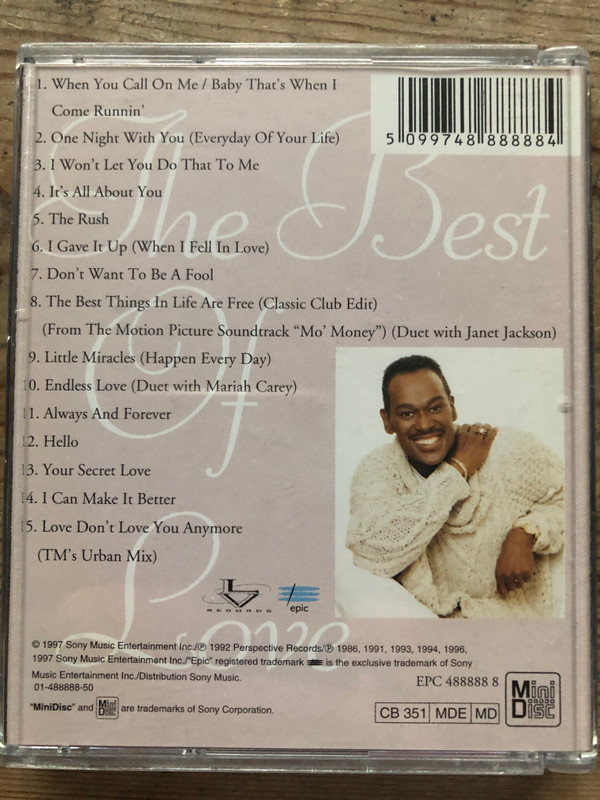 télécharger l'album Luther Vandross - One Night With You The Best Of Love