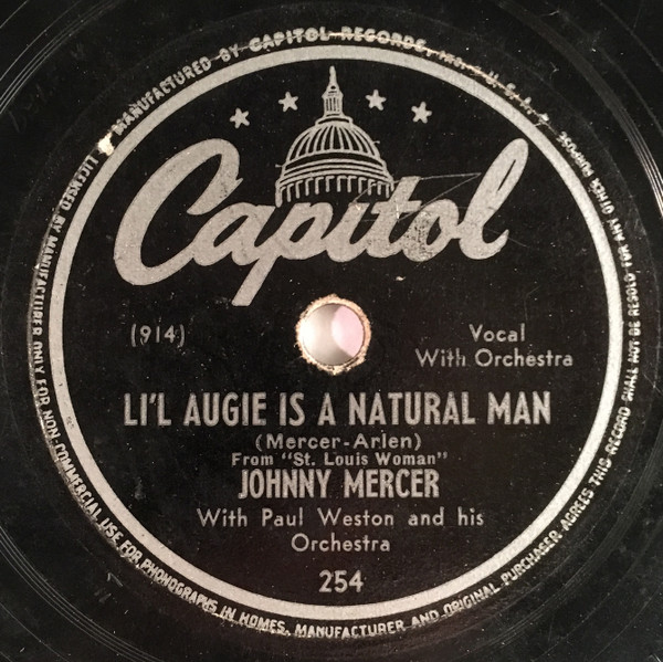 lataa albumi Johnny Mercer With Paul Weston And His Orchestra - Any Place I Hang My Hat Is Home Lil Augie Is A Natural Man