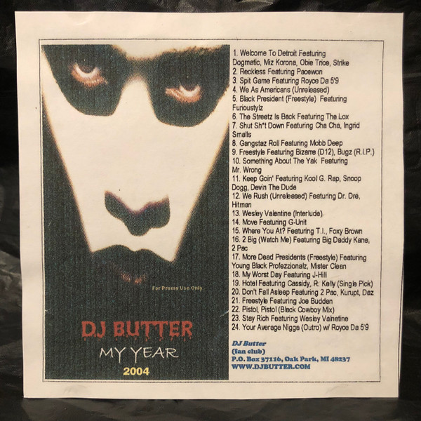 DJ Butter – My Year 2004 (2004, Red Stamp, CDr) - Discogs