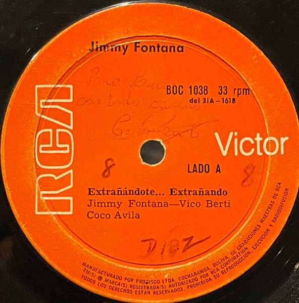 Jimmy Fontana Extrañandote Extrañando Cuanto Te Amo Quanto Ti Amo Vinyl Discogs 8758