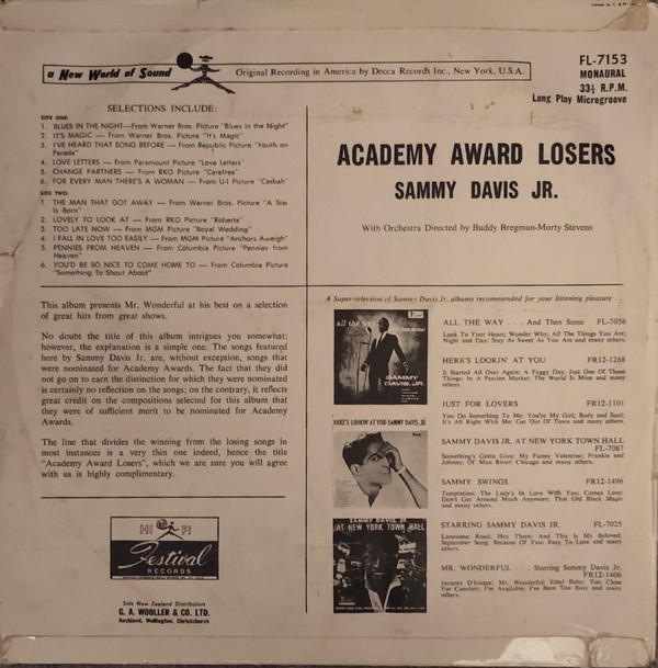 Album herunterladen Sammy Davis Jnr - Academy Award Losers