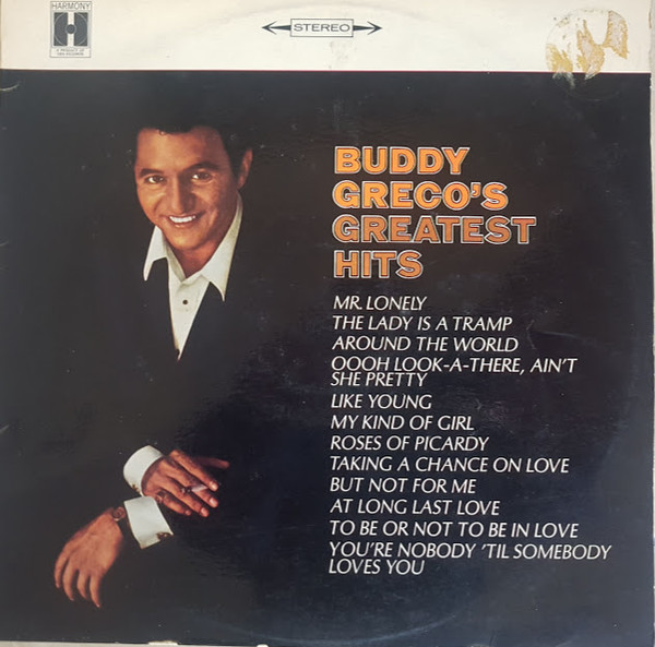 Buddy Greco Greatest Hits Vinyl LP Record Epic LN 24043 Monaural