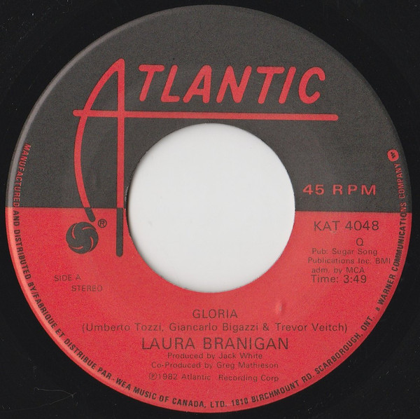 Laura Branigan – Branigan (1982, AR (Allied Pressing), Vinyl