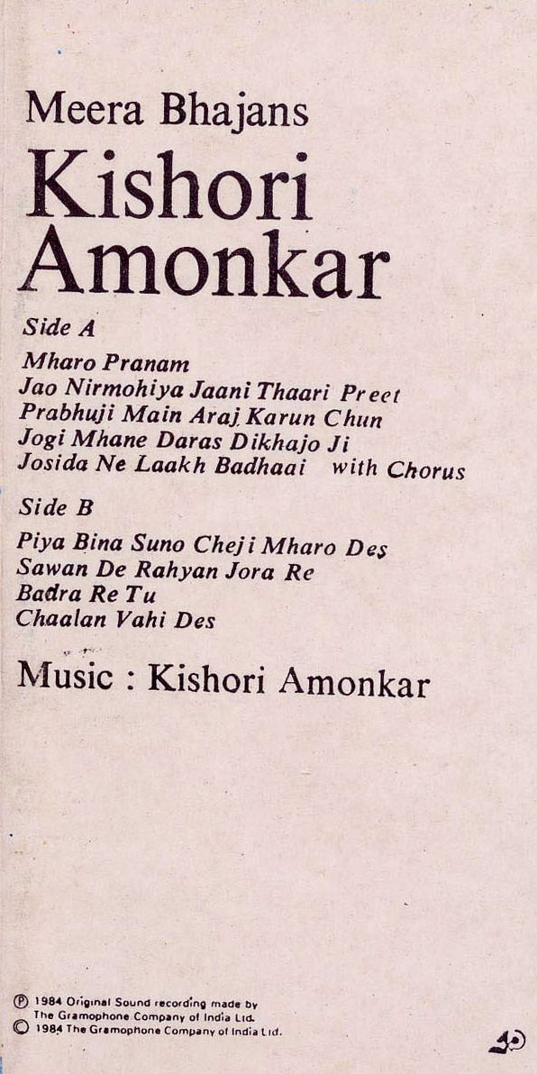 ladda ner album Kishori Amonkar - Meera Bajans