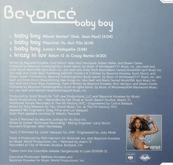 lataa albumi Beyoncé - Baby Boy