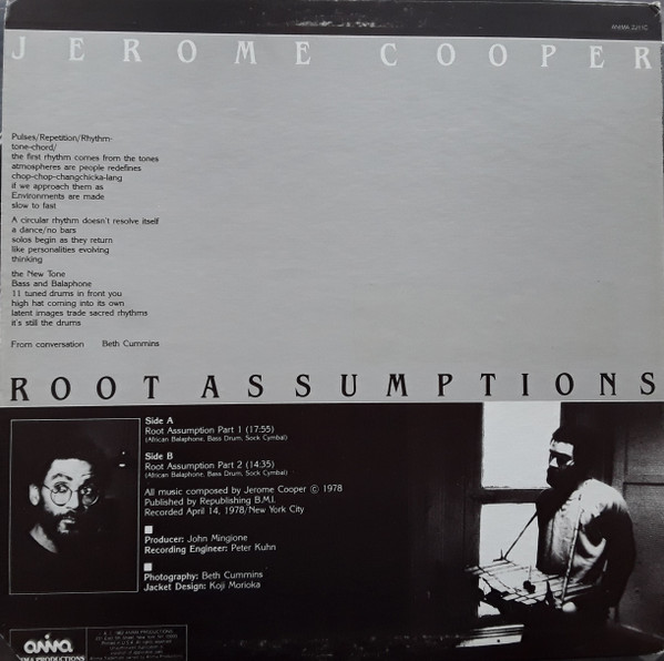 télécharger l'album Jerome Cooper - Root Assumptions