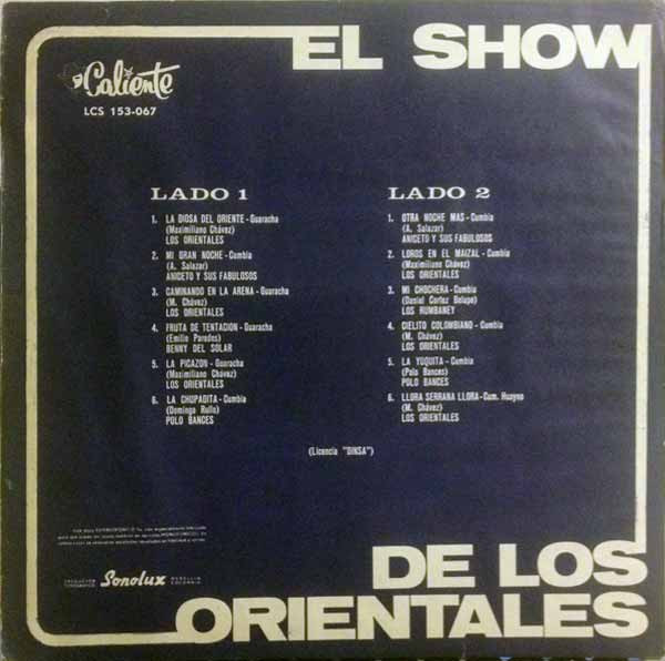 télécharger l'album Los Orientales - El Show De Los Orientales