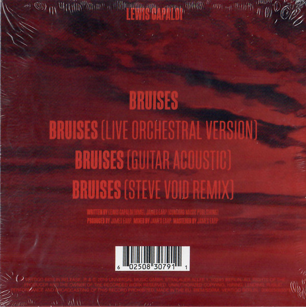 Lewis Capaldi – Bruises (2019, CD) - Discogs