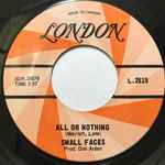 Cover of All Or Nothing / Understanding, 1966, Vinyl