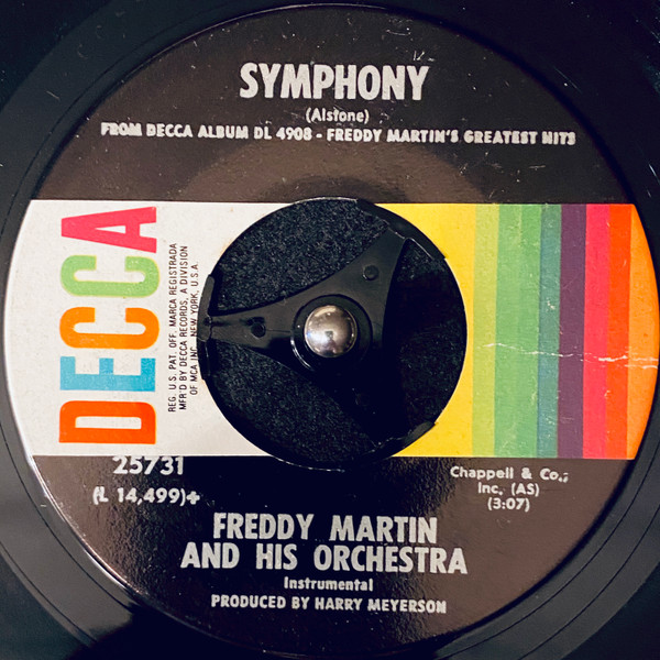Freddy Martin And His Orchestra – Symphony / Cumana (Vinyl) - Discogs