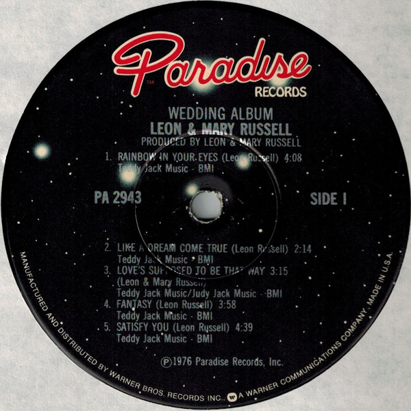 Leon & Mary Russell - Wedding Album | Paradise Records (PA 2943) - 3