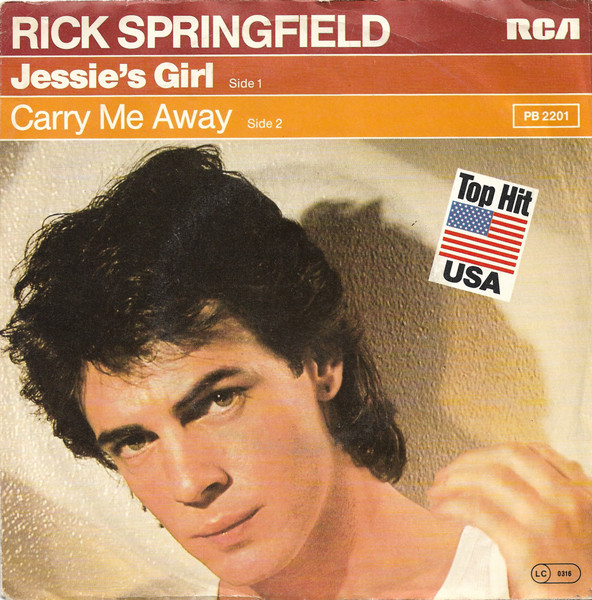 Rick Springfield – Jessie's Girl (1981, Vinyl) - Discogs