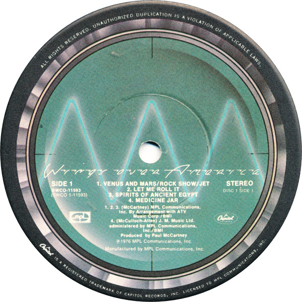 Wings - Wings Over America | Capitol Records (SWCO 11593) - 4