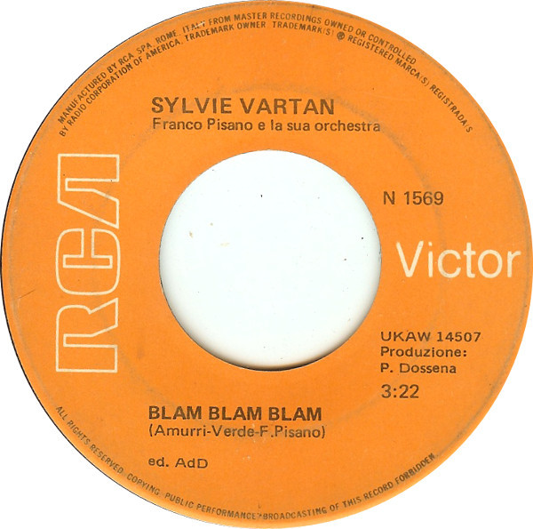 lataa albumi Sylvie Vartan - Buonasera Buonasera Blam Blam Blam