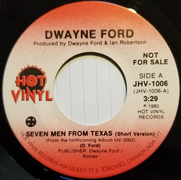 last ned album Dwayne Ford - Seven Men From Texas