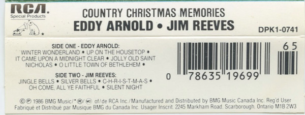 Album herunterladen Eddy Arnold, Jim Reeves - Country Christmas Memories
