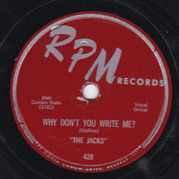 The Jacks - Why Don't You Write Me? / My Darling | Releases | Discogs