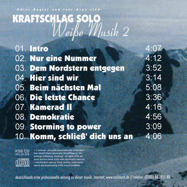 lataa albumi Kraftschlag Solo - Weiße Musik 2