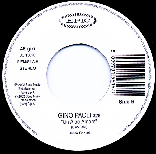 descargar álbum Patty Pravo Gino Paoli - LImmenso Un Altro Amore
