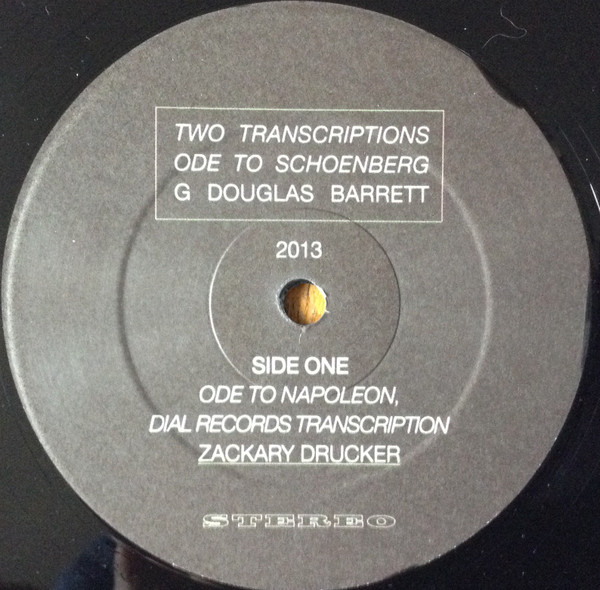 baixar álbum G Douglas Barrett - Two Transcriptions Ode To Schoenberg