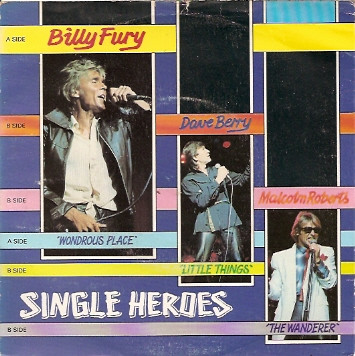 Single Heroes 7" Billy Fury Dave Berry Malcolm Roberts 
