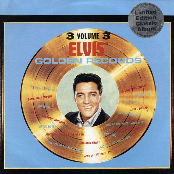 Elvis Presley – Elvis' Golden Records Volume 3 (1997, 180 gr, Vinyl