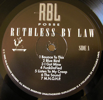 RBL Posse – Ruthless By Law (1994, CD) - Discogs