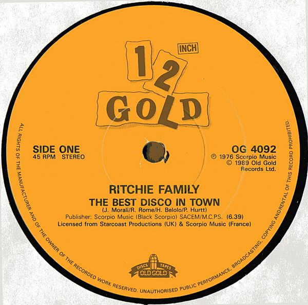 lataa albumi The Ritchie Family - The Best Disco In Town Brazil