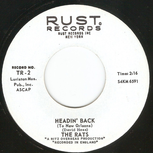 The Rats – Got To See My Baby Everyday / Headin' Back (Vinyl) - Discogs