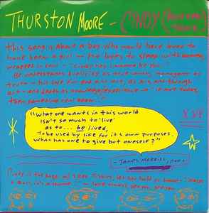 Thurston Moore - Cindy (Rotten Tanx) album cover
