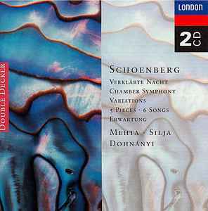 Arnold Schoenberg - Verklärte Nacht . Chamber Symphony . Variations . 5 Pieces . 6 Songs . Erwartung album cover