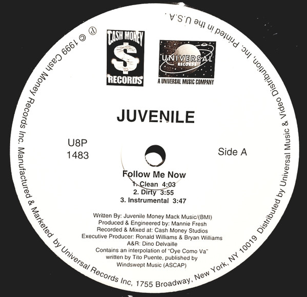 télécharger l'album Juvenile - Follow Me Now Back That Azz Up
