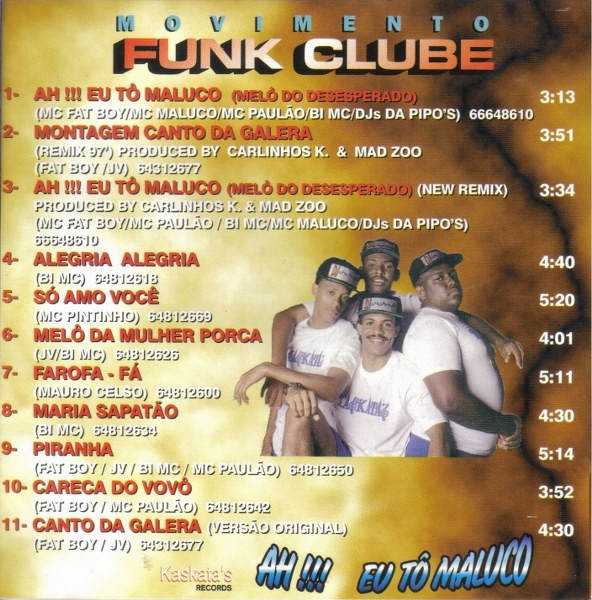 last ned album Movimento Funk Clube - O Canto Da Galera