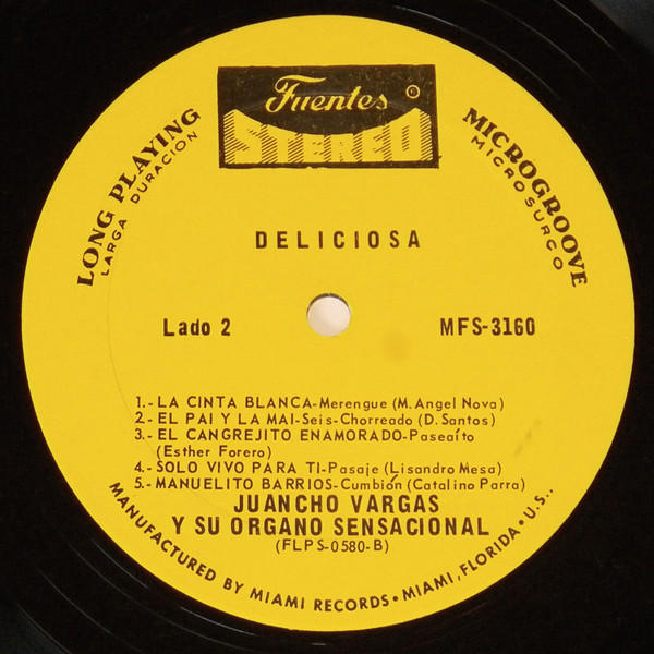 descargar álbum Juancho Vargas Y Su Organo Sensacional - Deliciosa Vol 2