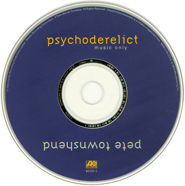 Album herunterladen Pete Townshend - Psychoderelict Music Only