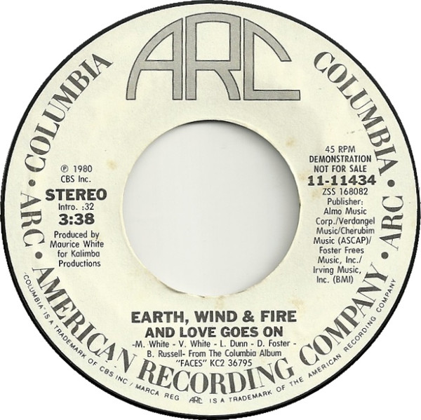 Earth, Wind & Fire – And Love Goes On (1980, Vinyl) - Discogs