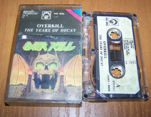 Overkill – The Years Of Decay (1992, Cassette) - Discogs