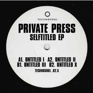 Private Press - Selftitled EP album cover