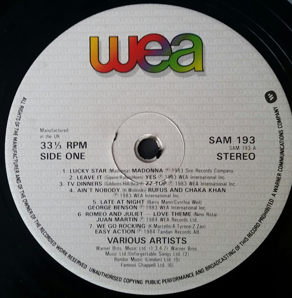 WEA Compilation Album (1984, Vinyl) - Discogs